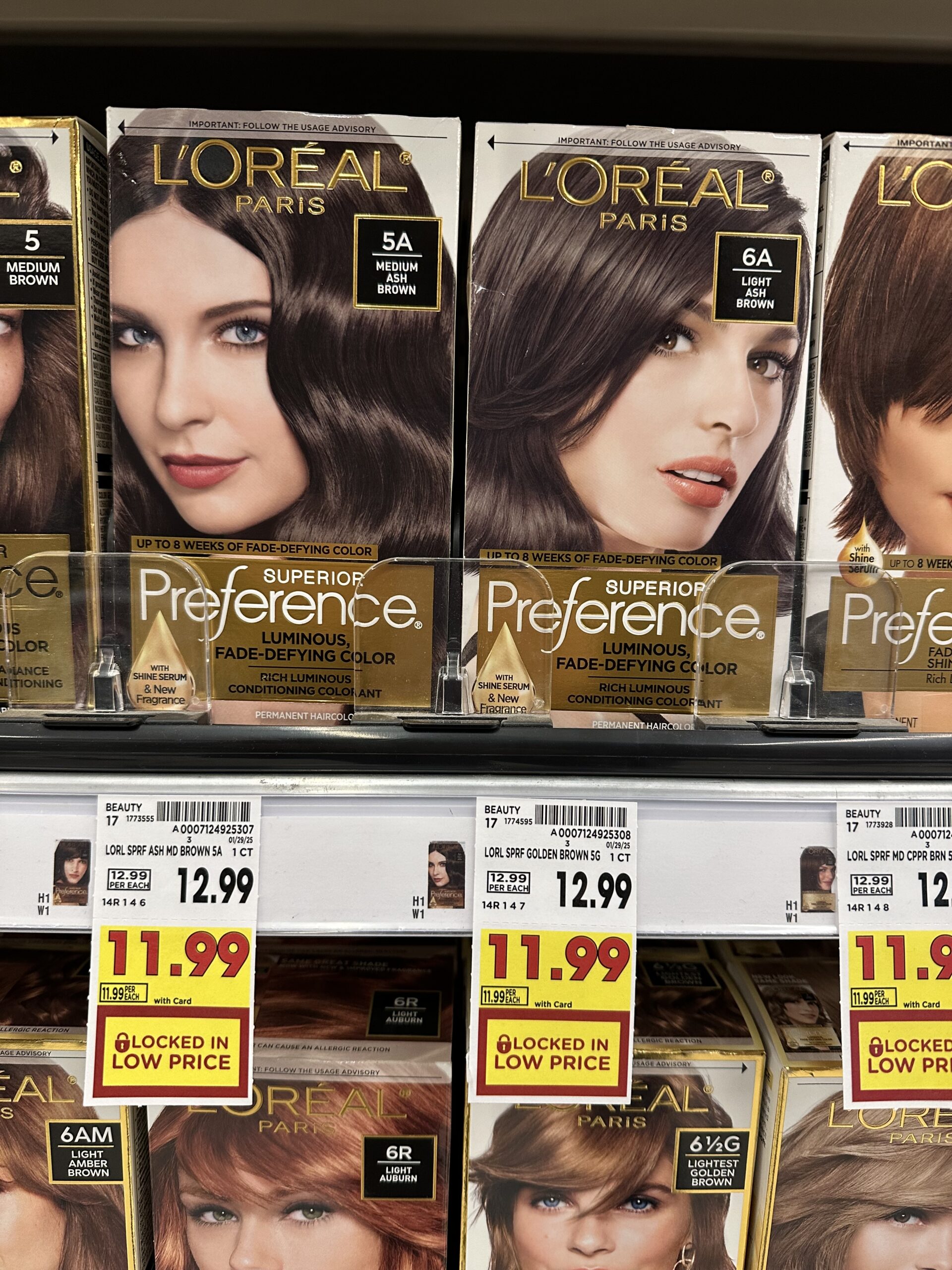 L'Oreal Superior Preference Hair Color Kroger Shelf Image 