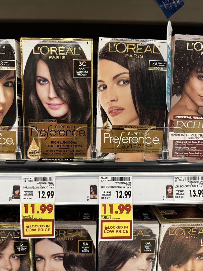 L'Oreal Superior Preference Hair Color Kroger Shelf Image