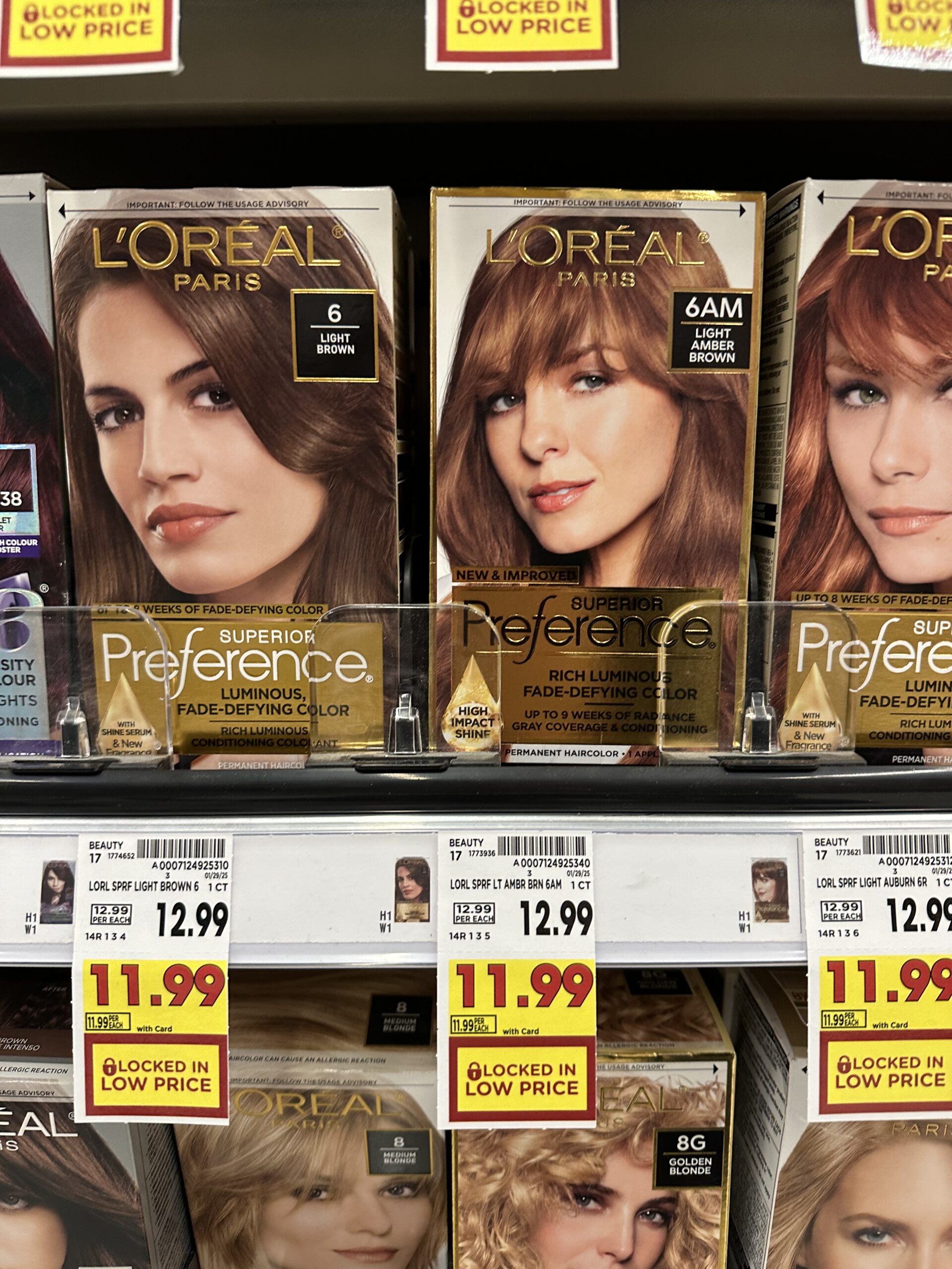 L'Oreal Superior Preference Hair Color Kroger Shelf Image 