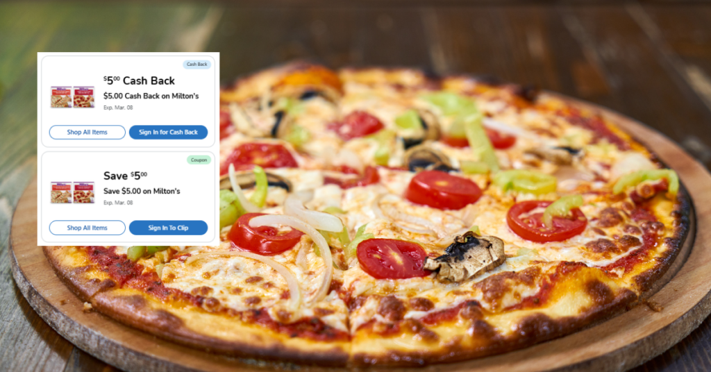 Milton's Cauliflower Crust Pizza