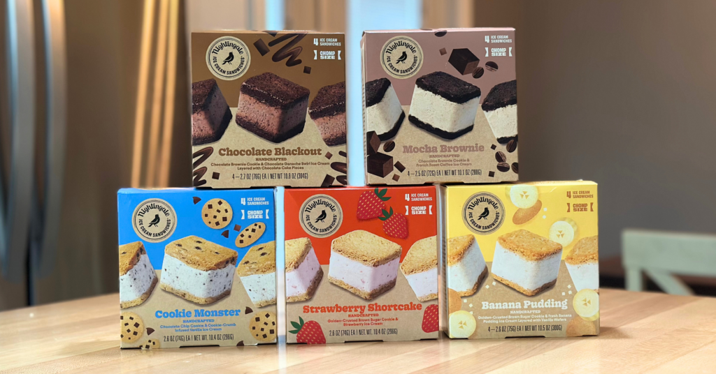 Nightingale Ice Cream Sandwiches Kroger all five flavors