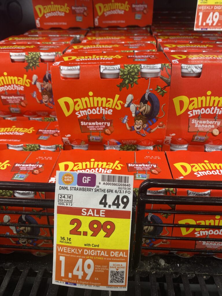 dannon yogurts kroger shelf image