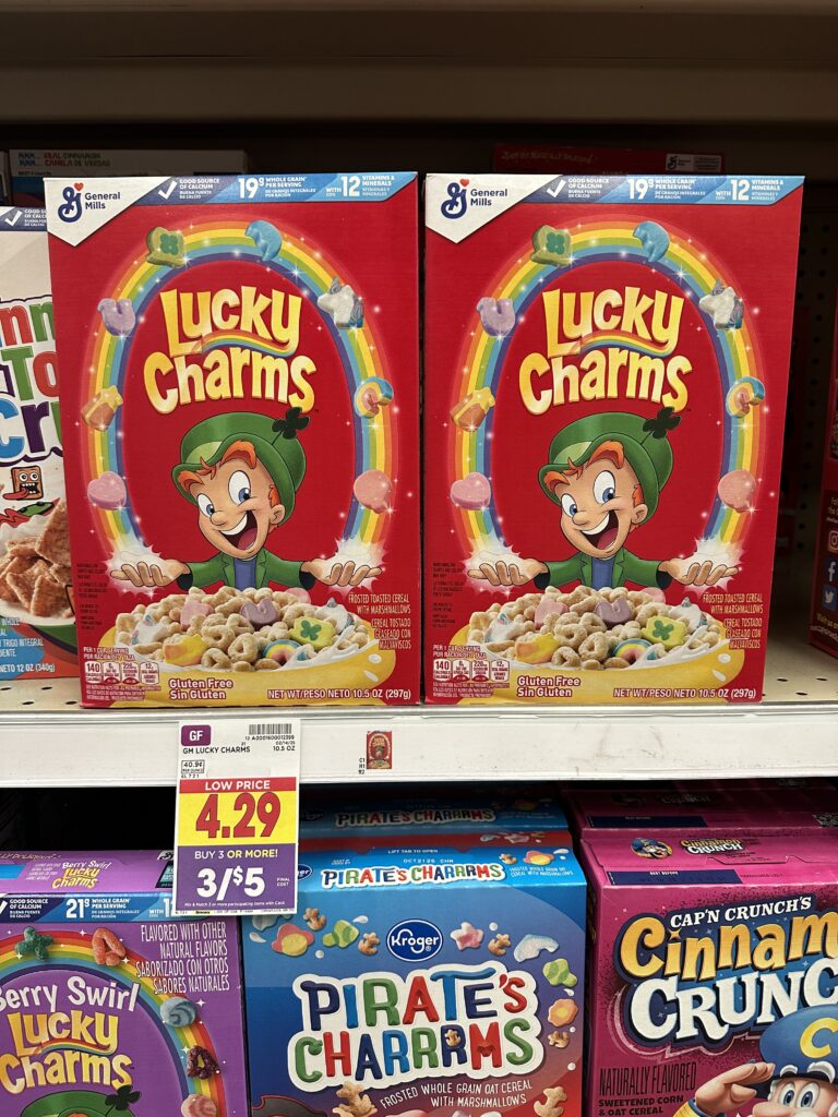 gm cereal kroger shelf image