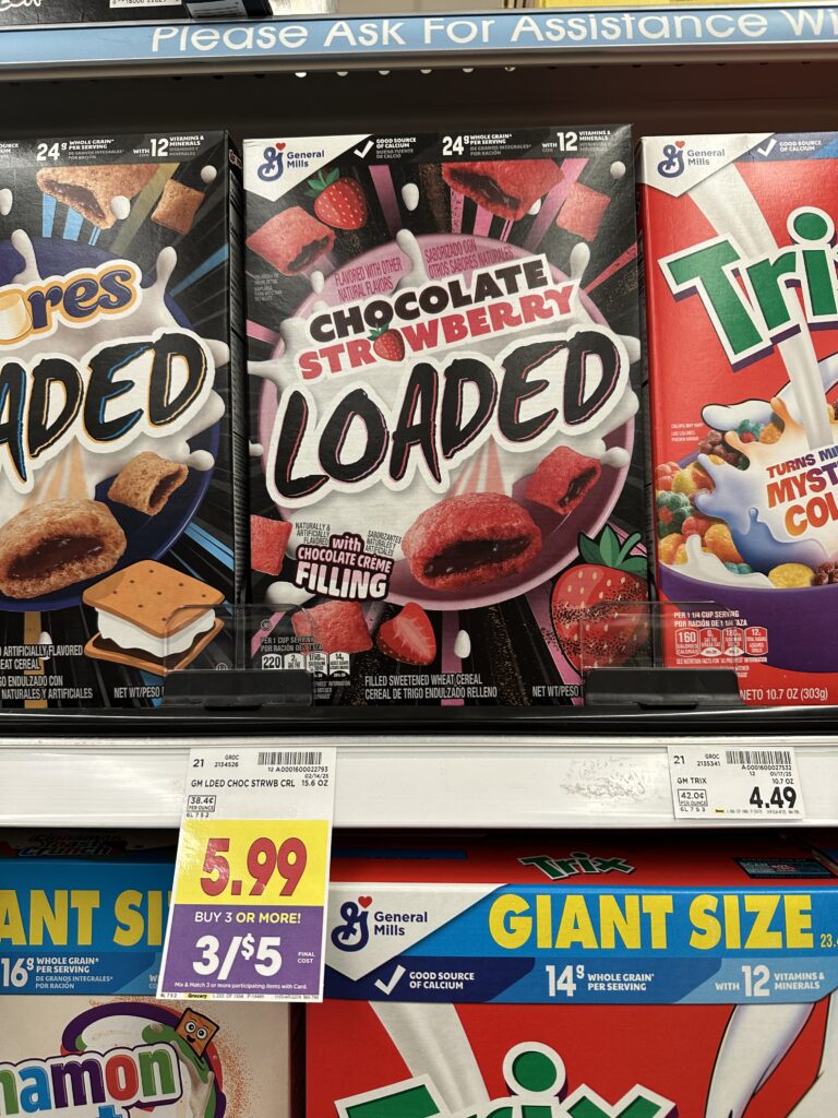 gm cereal kroger shelf image