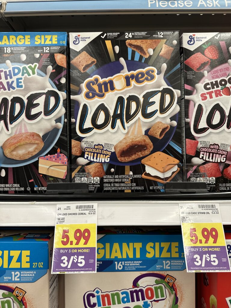 gm cereal kroger shelf image