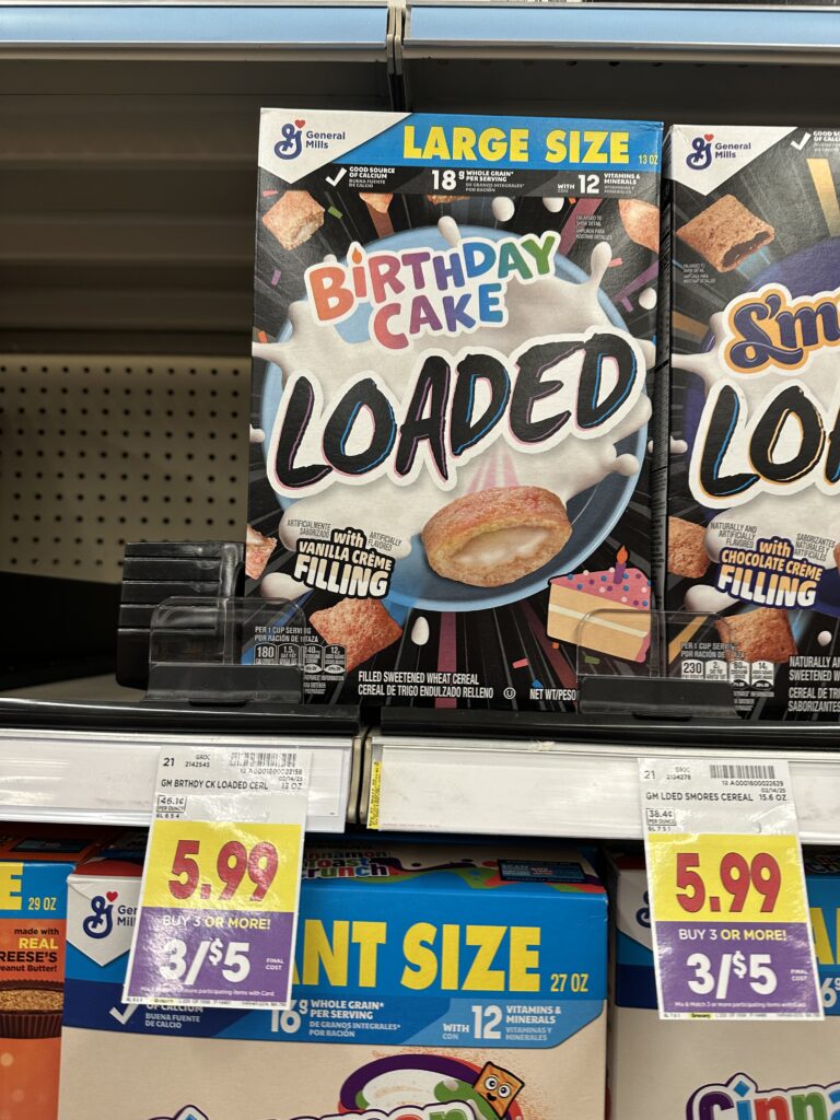 gm cereal kroger shelf image