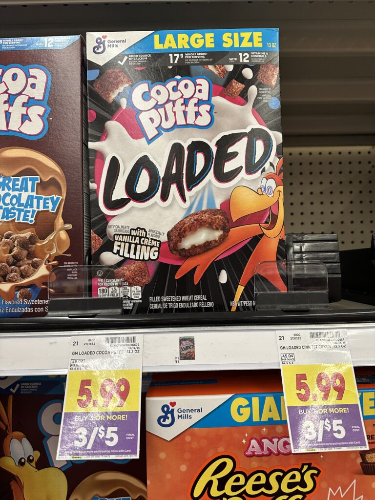gm cereal kroger shelf image