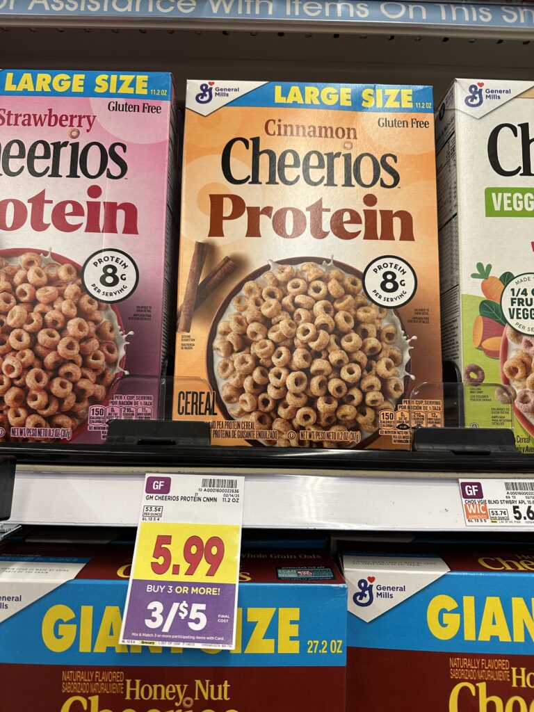 gm cereal kroger shelf image
