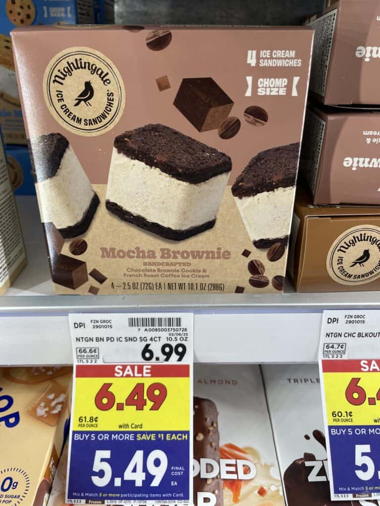 Nightingale Ice cream Sandwiches Kroger shelf image