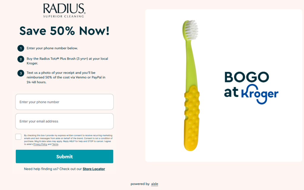 Radius Rebate Kroger