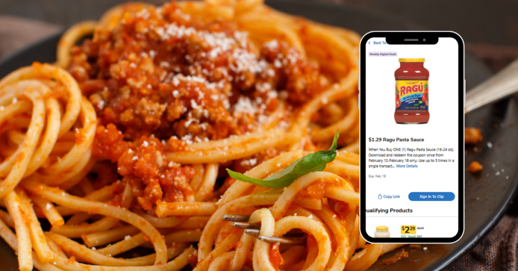 Ragu Pasta Sauce Kroger Digital Coupon