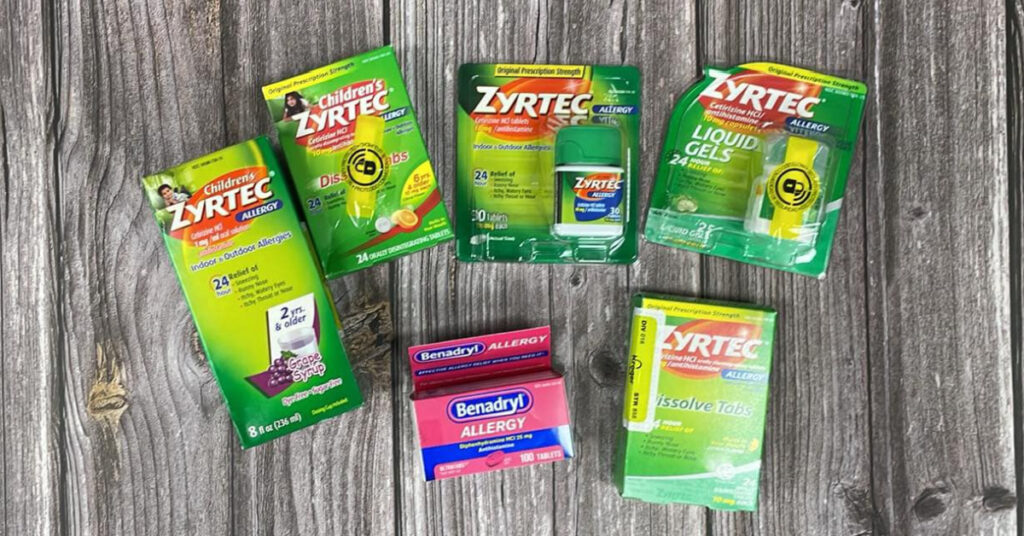 Zyrtec and Benadryl Allergy Kroger