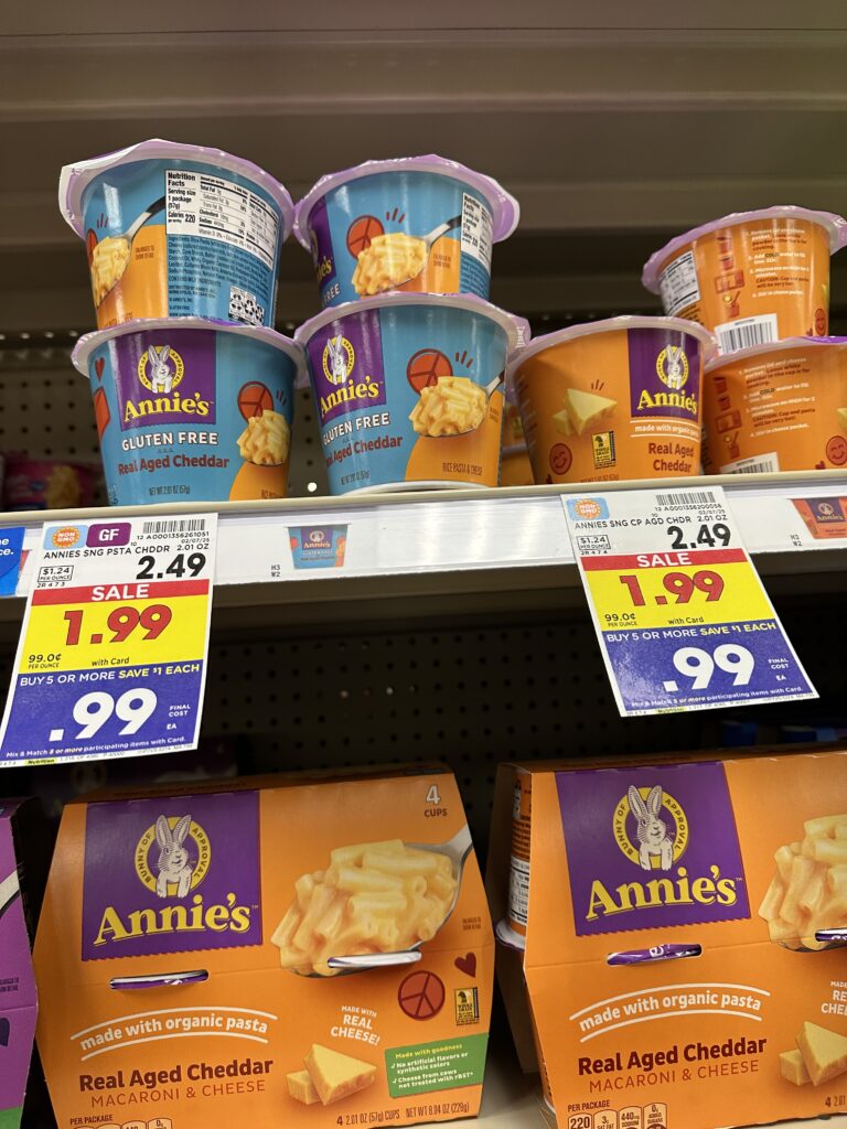 annie's mac and cheese kroger shelf image (1)