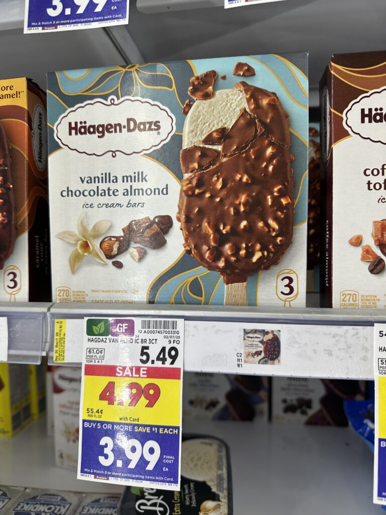 haagen dazs bars kroger shelf image (2)