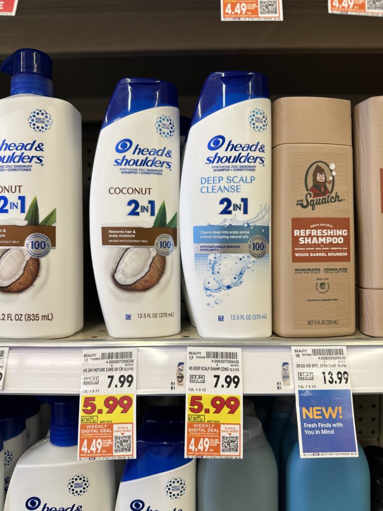 head and shoulders shampoo and conditioner kroger shelf image (2)