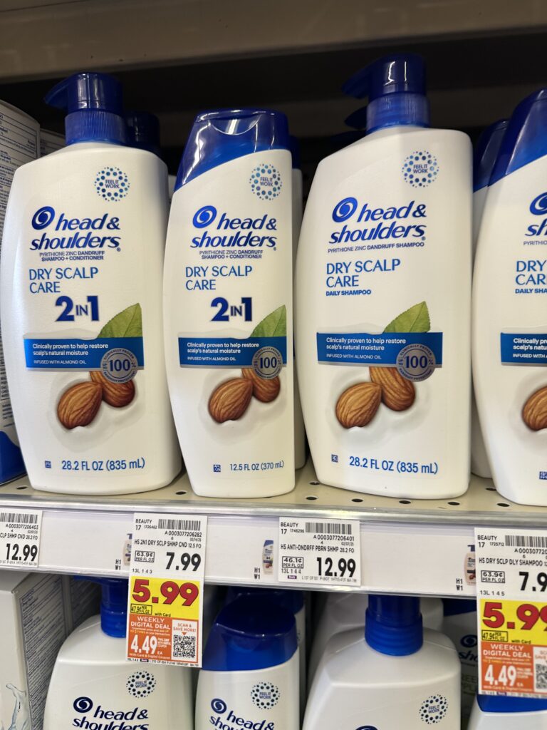 head and shoulders shampoo and conditioner kroger shelf image (2)