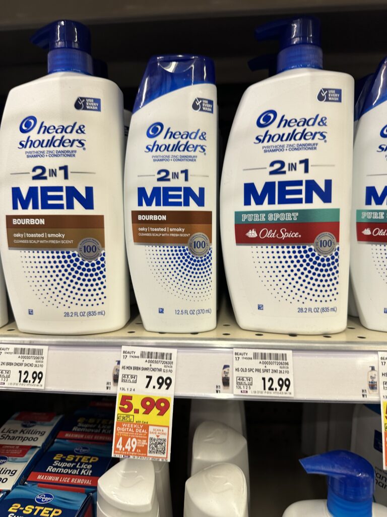head and shoulders shampoo and conditioner kroger shelf image (2)