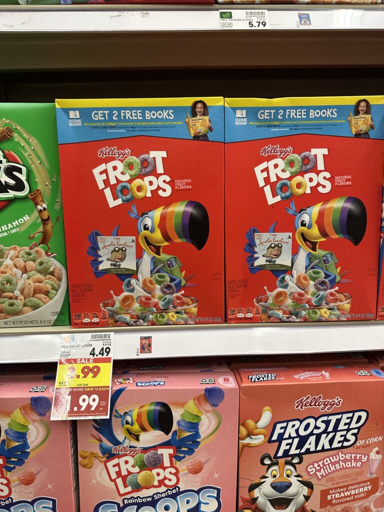 kelloggs cereal kroger shelf image (3)