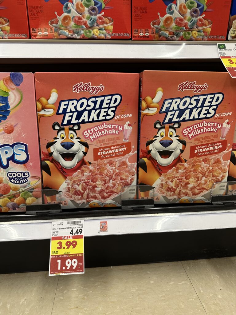 kelloggs cereal kroger shelf image (3)