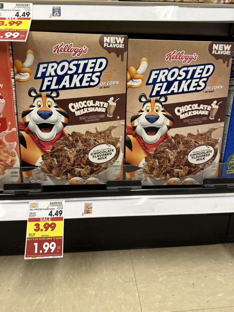 kelloggs cereal kroger shelf image (3)