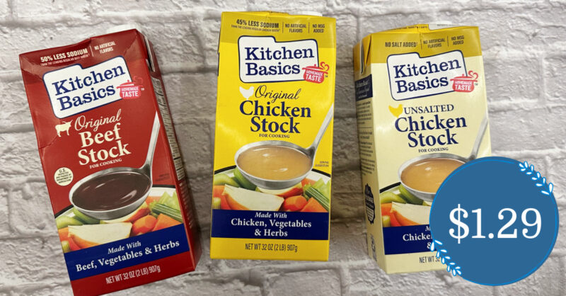 Kitchen Basics Beef & Chicken Stock are ONLY $1.29 with Kroger Mega ...
