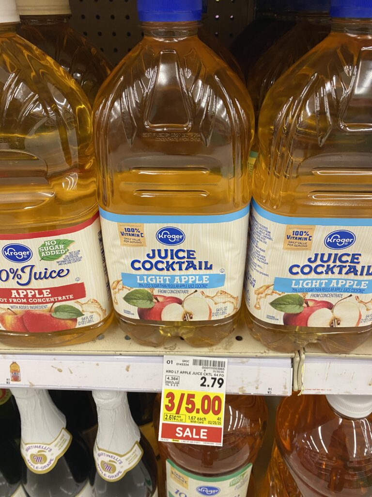 kroger apple juice shelf image (1)