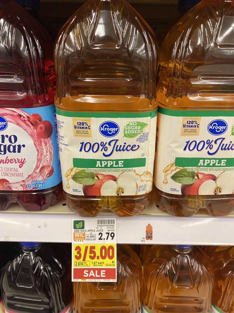 kroger apple juice shelf image (1)