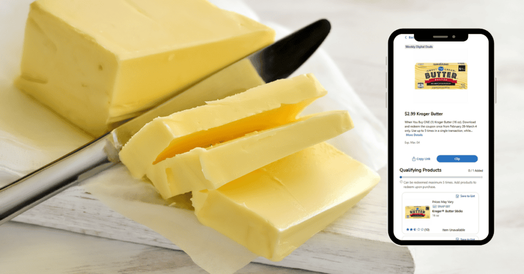kroger butter digital