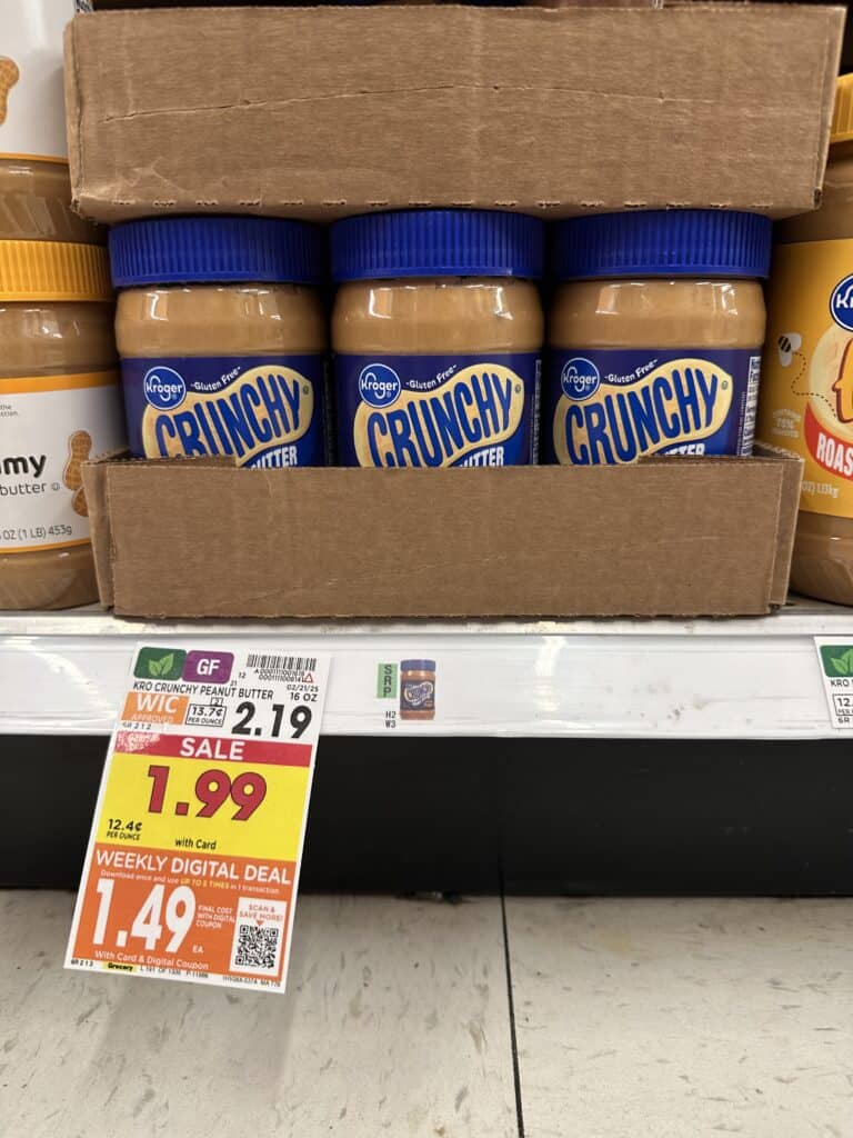 kroger peanut butter shelf image (3)