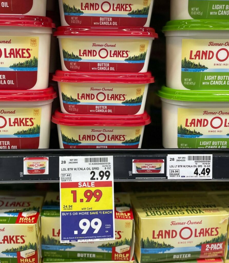 land o lakes butter spread kroger shelf image (1)