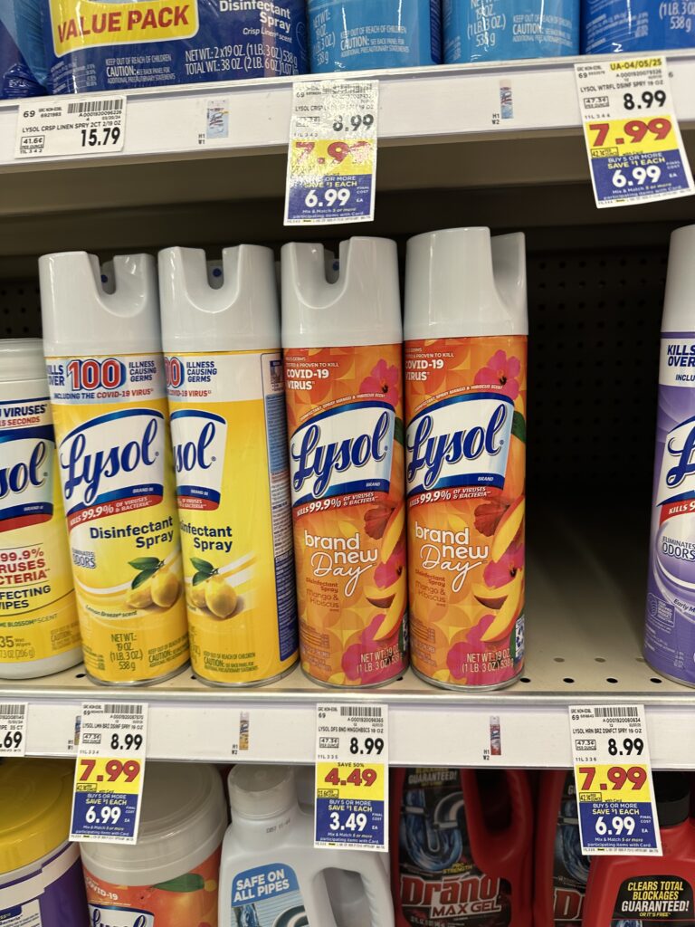 lysol spray kroger shelf image (1)