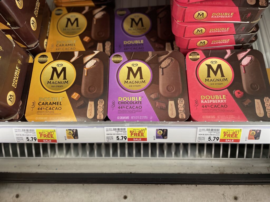 magnum bars kroger shelf image