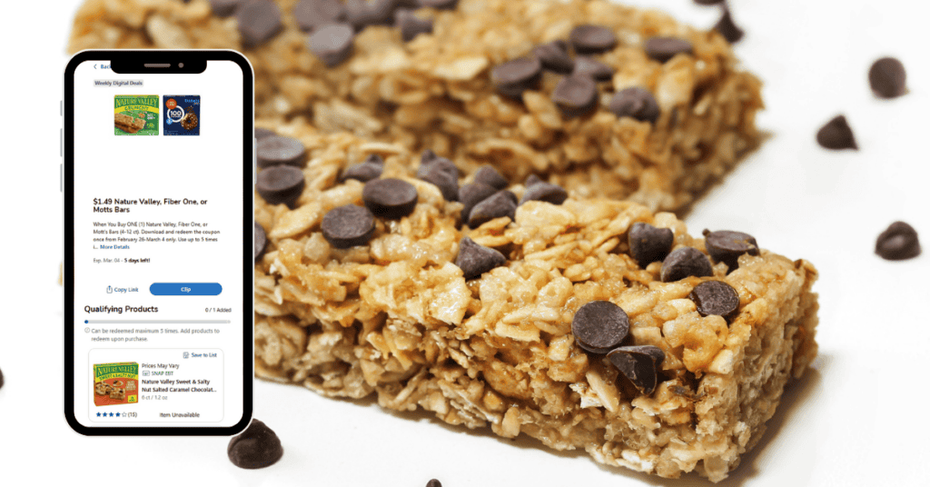 nature valley, fiber one and motts bars digital