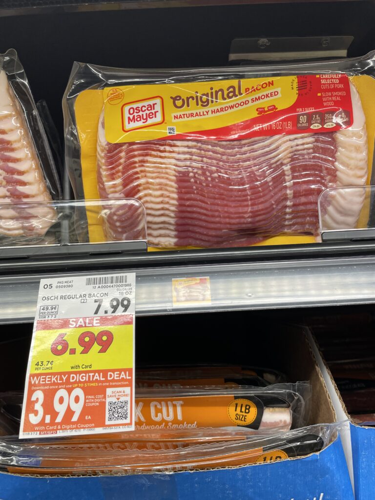 oscar mayer bacon kroger shelf image (2)