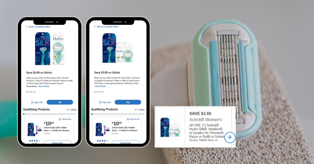 schick nondisposable razors digital print