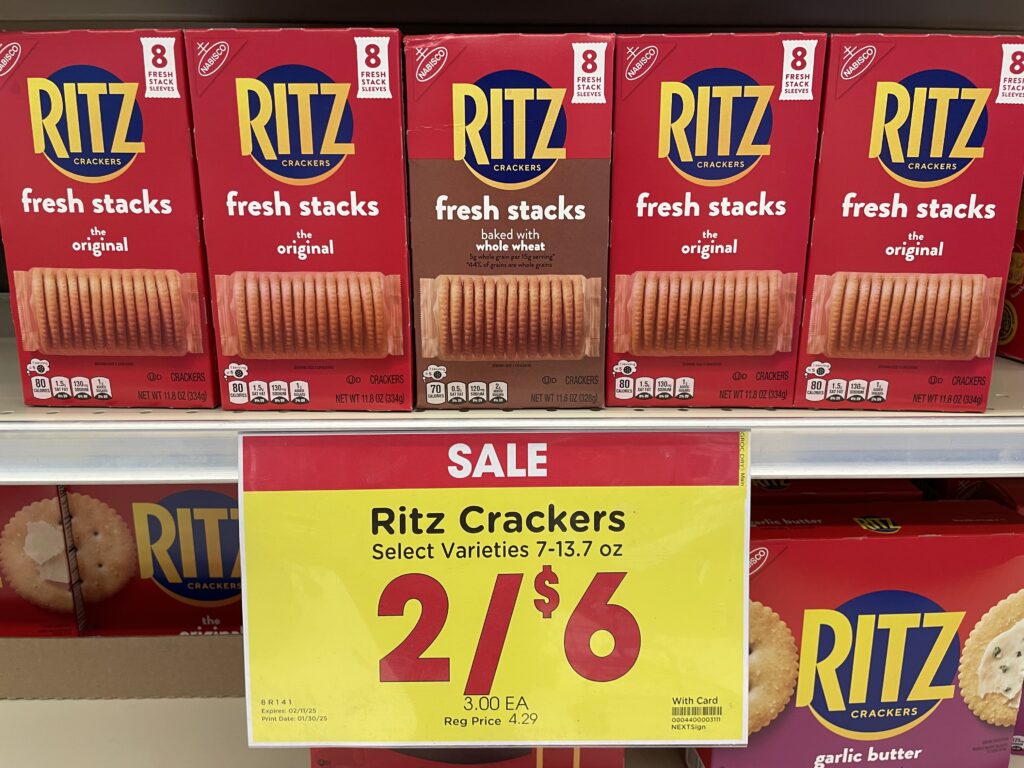 ritz crackers kroger shelf image (2)