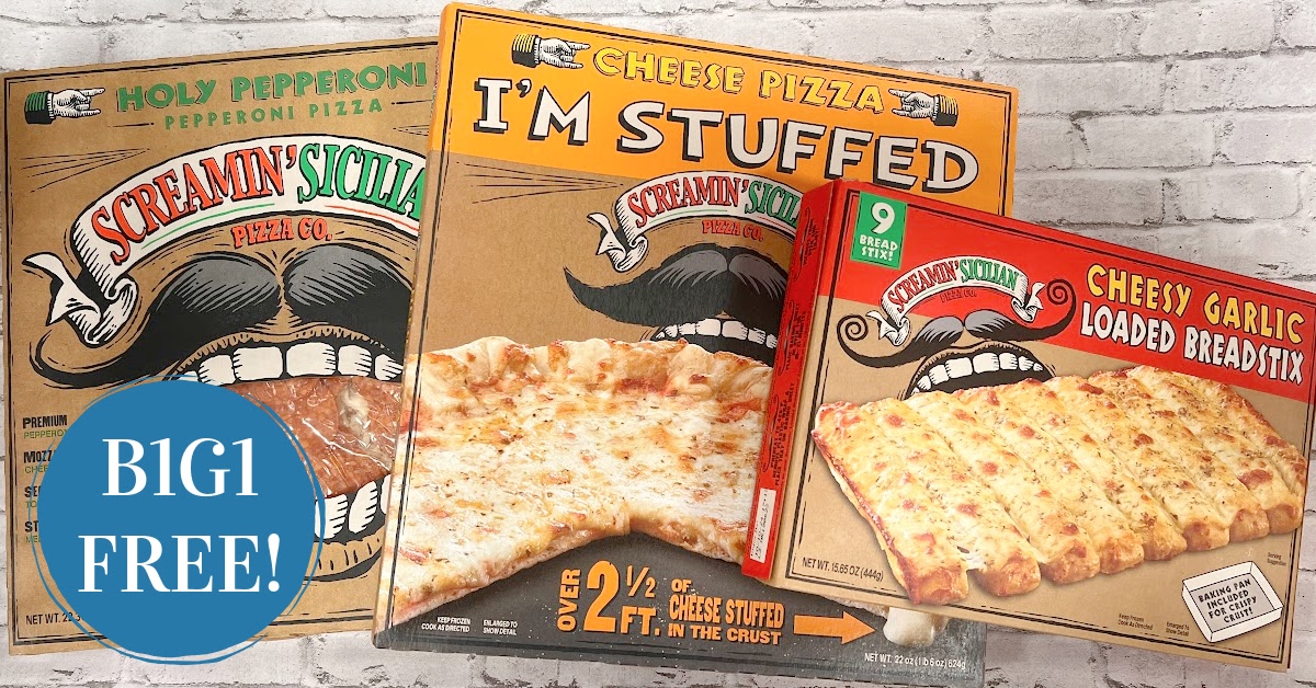 Screamin' Sicilian Pizza and Breadsticks are B1G1 FREE! - Kroger Krazy