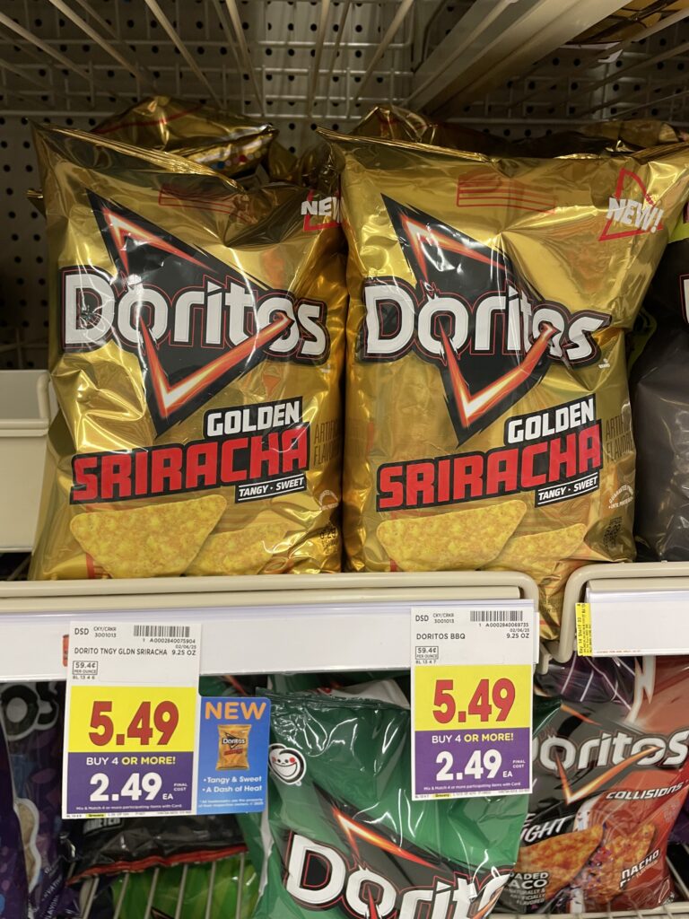 sunchips, doritos, tostitos, ruffles kroger shelf image (5)