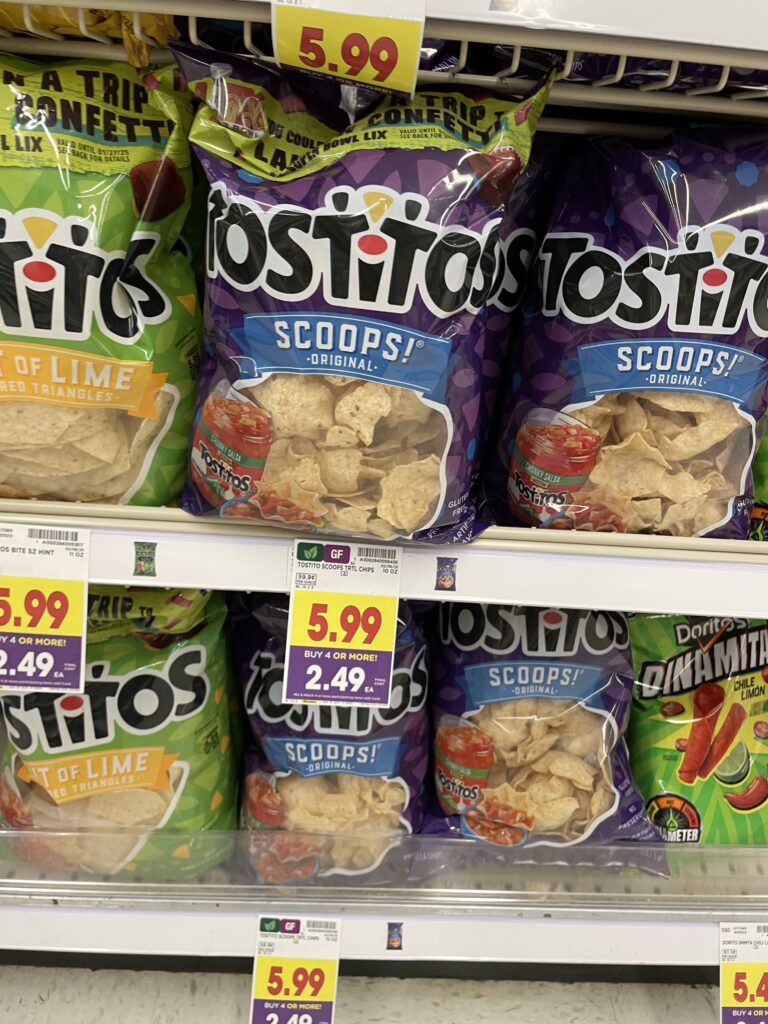 sunchips, doritos, tostitos, ruffles kroger shelf image (5)