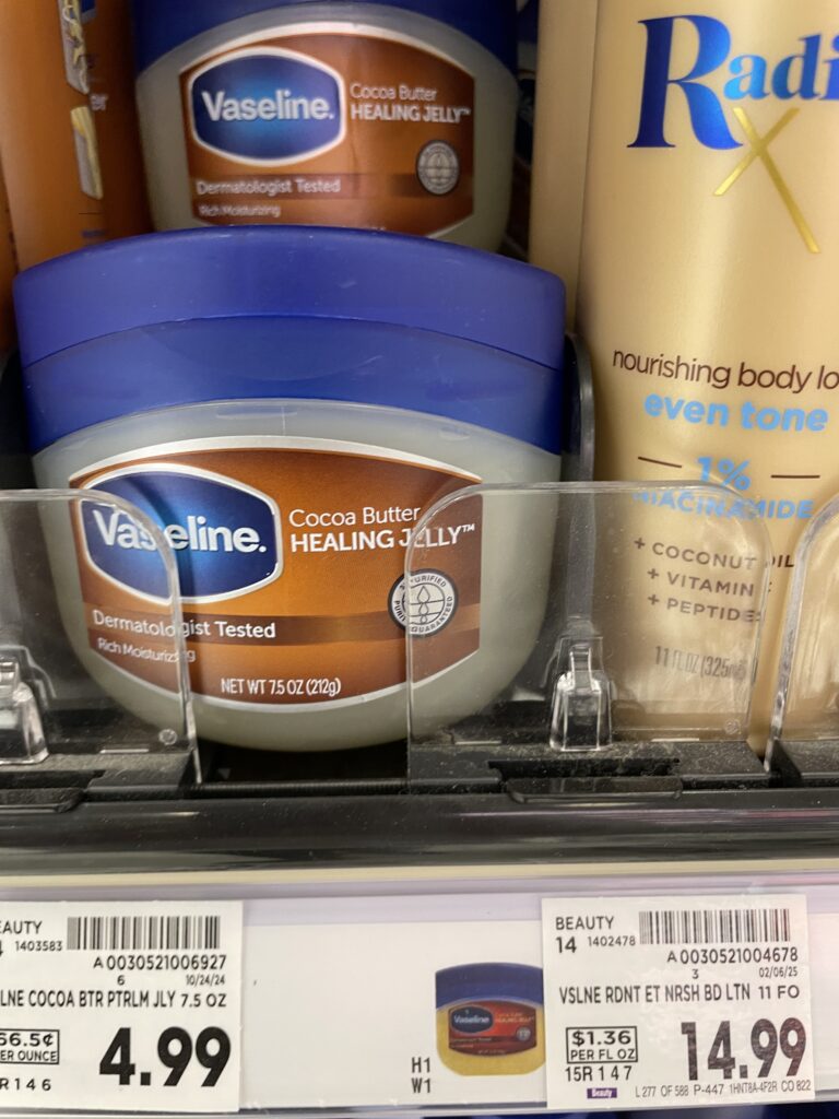 vaseline kroger shelf image (6)