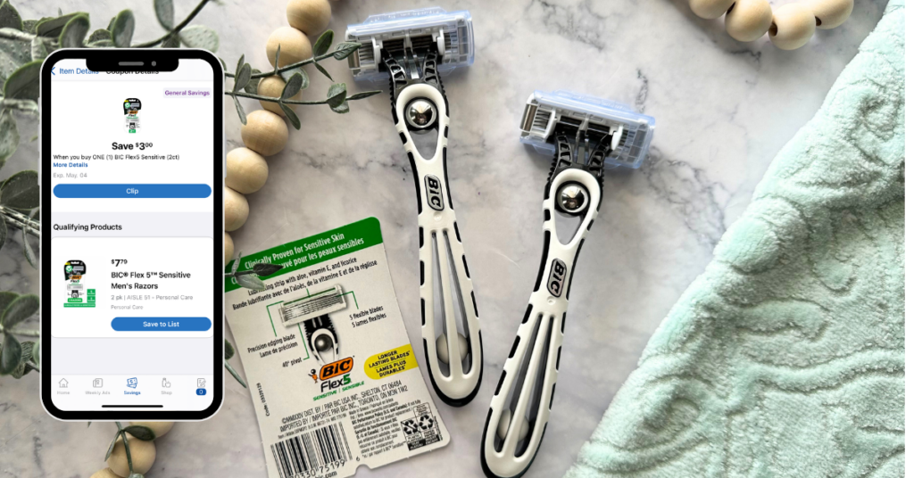 Bic Flex5 Sensitive Razor Kroger Digital Coupon