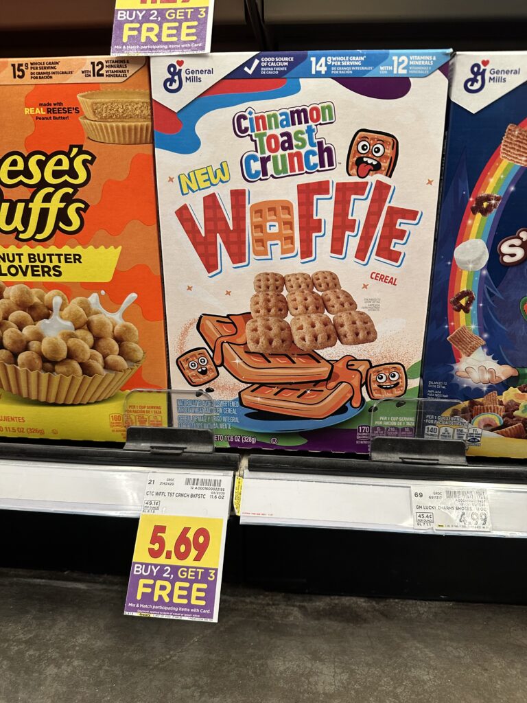 General Mills Cereals Kroger Shelf Image