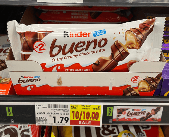 Kinder Bueno Kroger Shelf Image