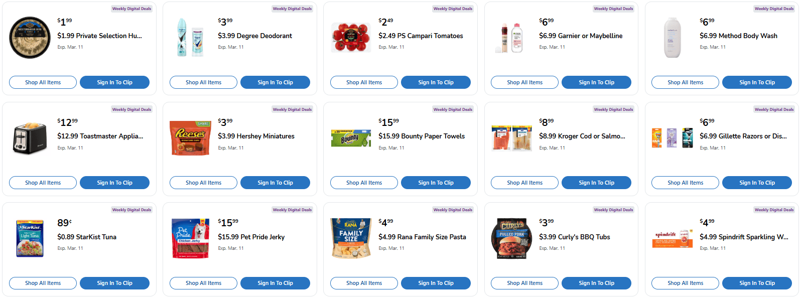 Kroger weekly hot digital coupons redeem 5x in one transaction from 3