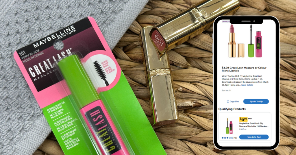 Maybelline and L'Oreal Kroger Digital Coupon (1)