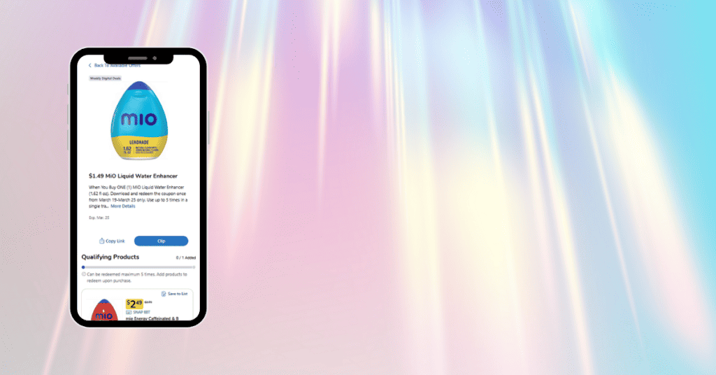 Mio water enhancer kroger digital coupon