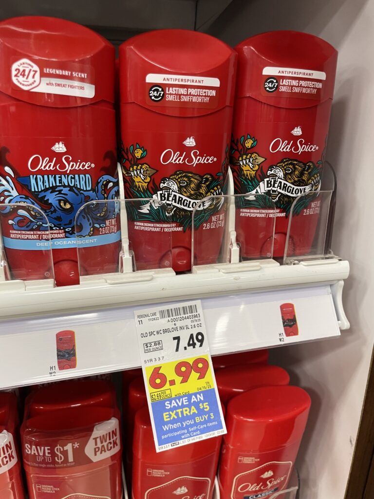 Old Spice Deodorant Kroger Shelf Image