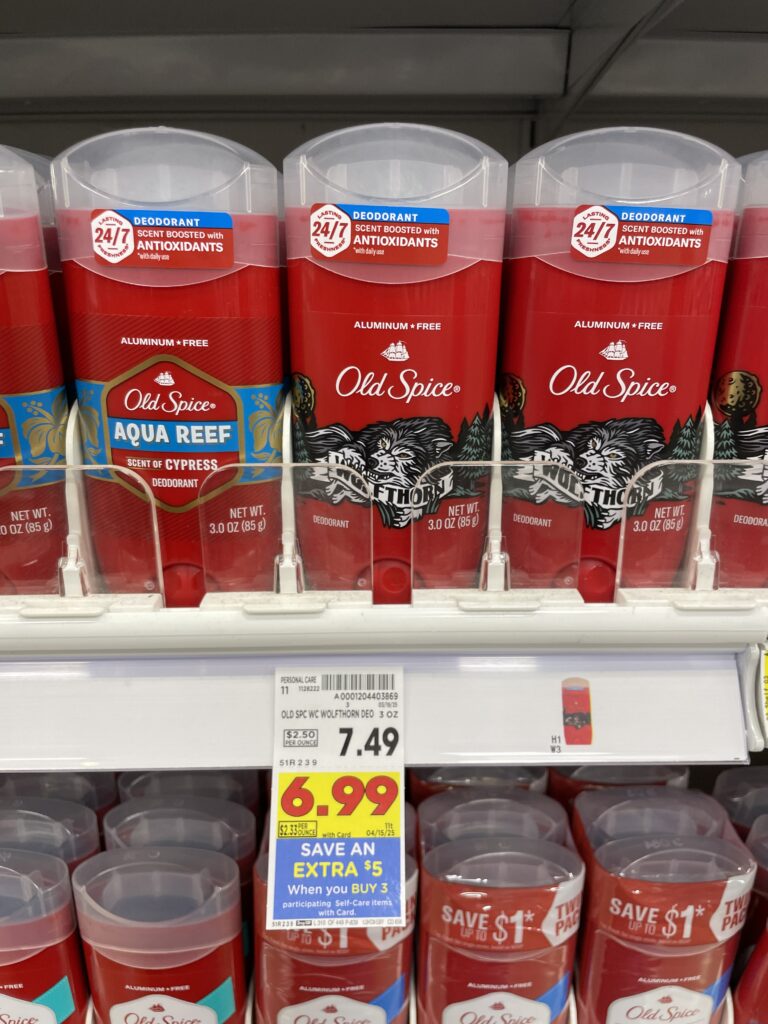 Old Spice Deodorant Kroger Shelf Image