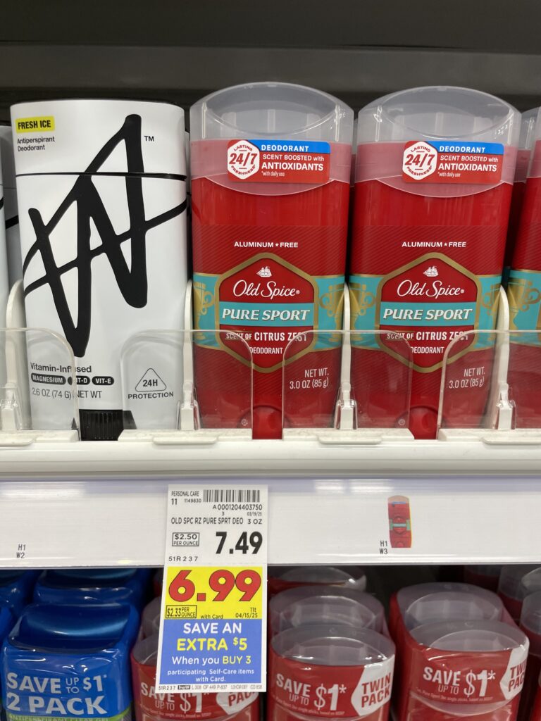 Old Spice Deodorant Kroger Shelf Image
