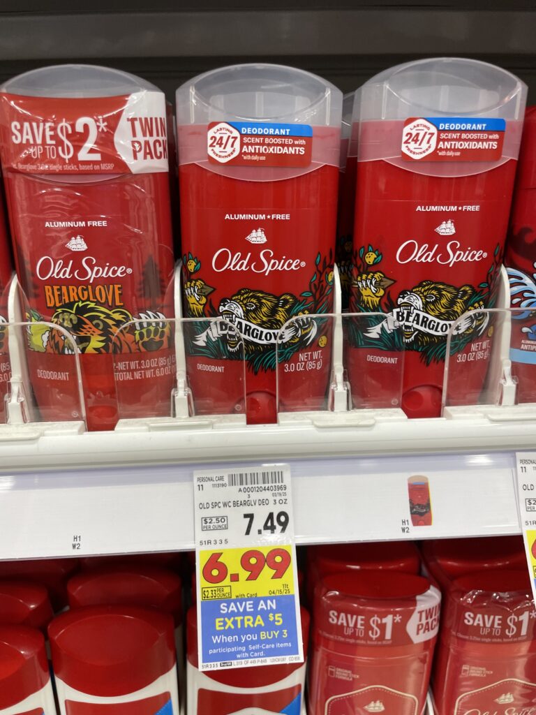 Old Spice Deodorant Kroger Shelf Image